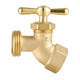 Hose Bibb 1/2" FIP x 3/4" MHT Connection Brass Outdoor Water Faucet Spigot