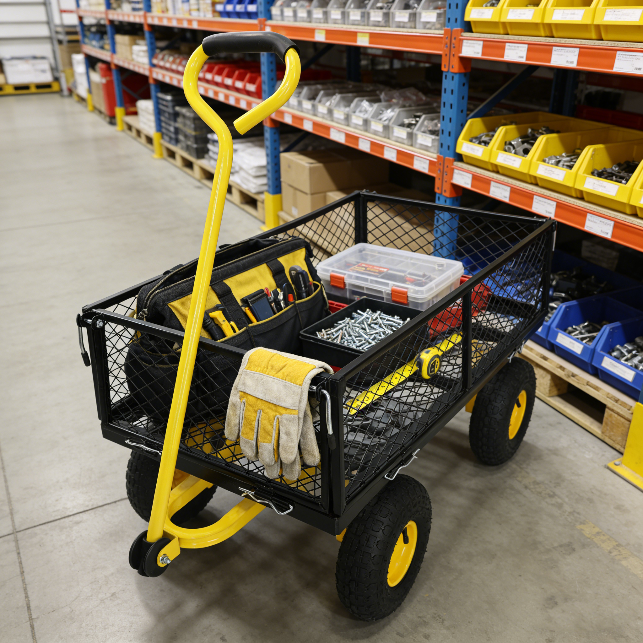 Wagon Cart Garden cart trucks make it easier to transport firewood