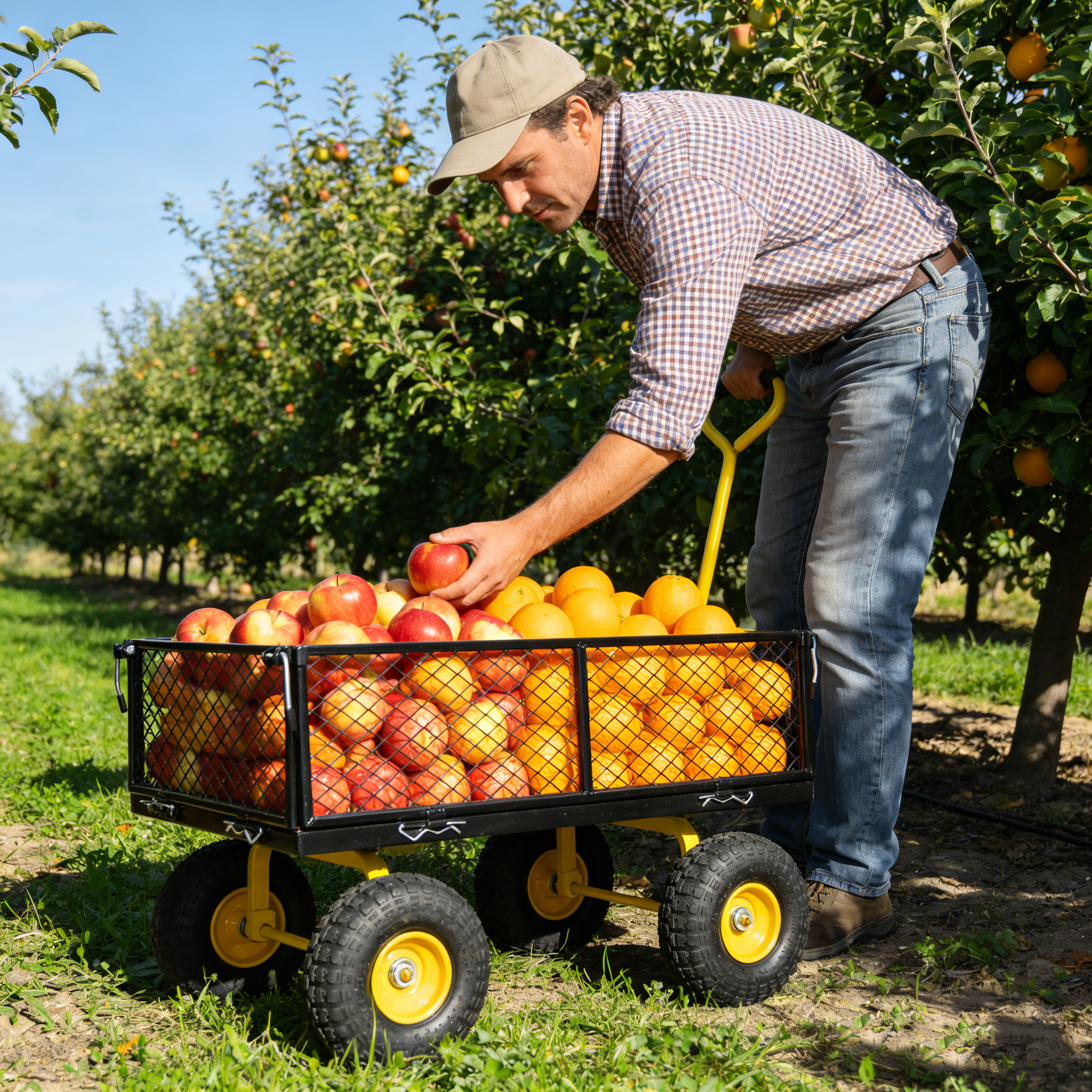 Wagon Cart Garden cart trucks make it easier to transport firewood