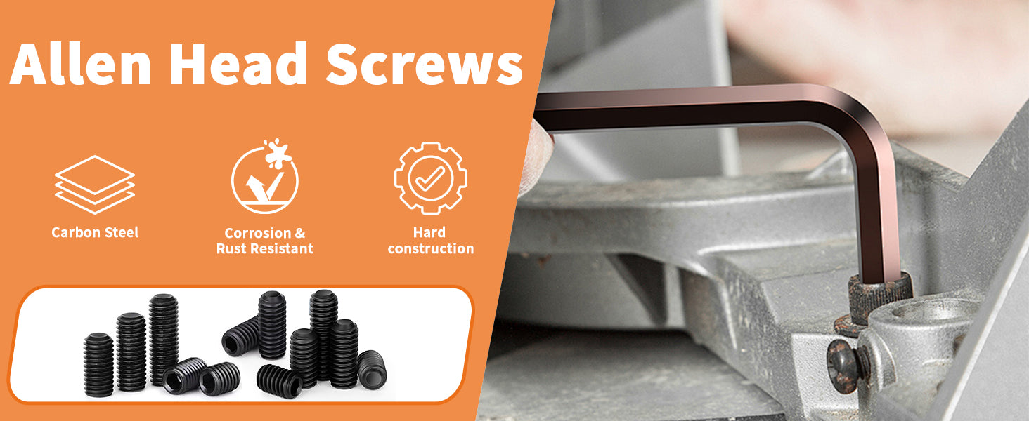 High Tensile Grade 12.9 Cup Point Grub Screws – Allen Socket Set Screws M2 to M10 | DIN916