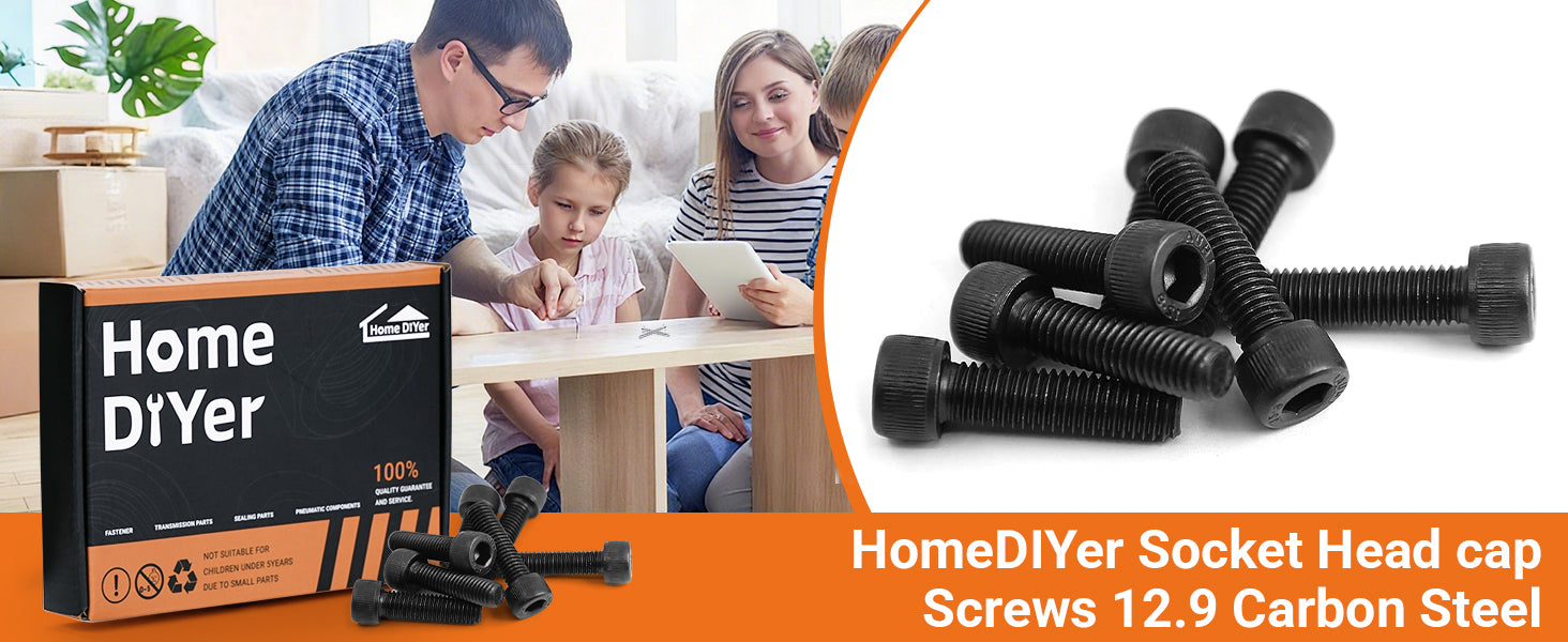 Grade 12.9 High Tensile Socket Cap Screws – Allen Head Bolts M8 & M10 | DIN912