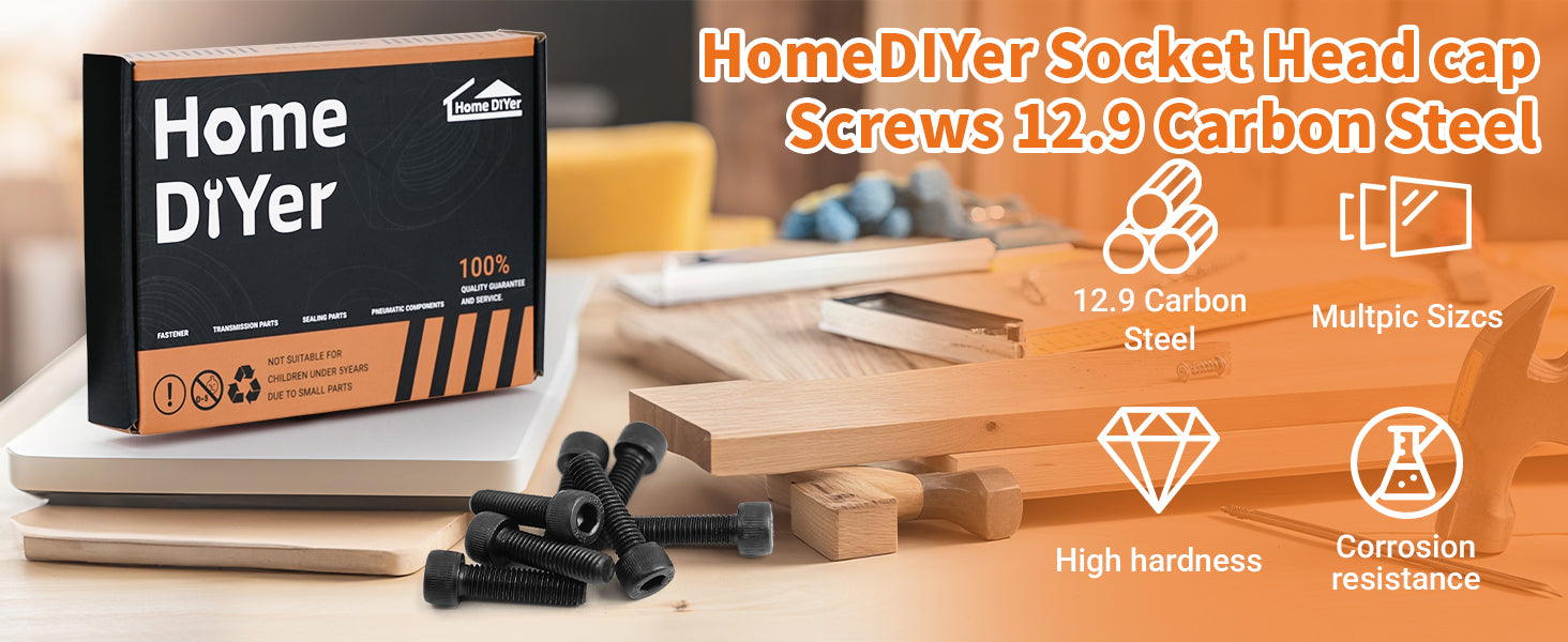 Grade 12.9 High Tensile Socket Cap Screws – Allen Head Bolts M8 & M10 | DIN912