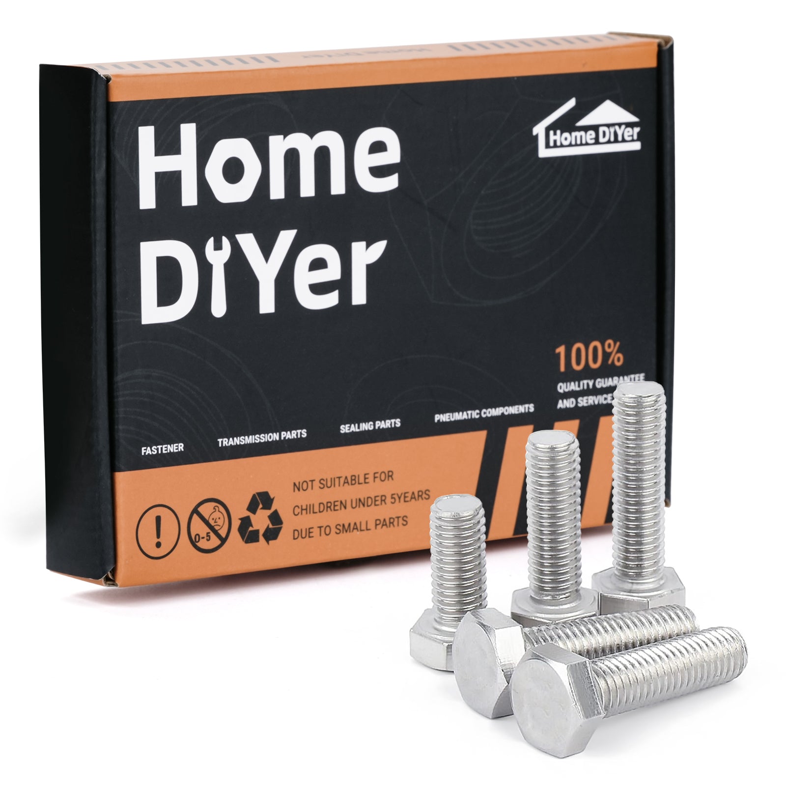 A2 Stainless Steel Hexagon Head Set Screws – Fully Threaded Bolts M4 to M12 | DIN933