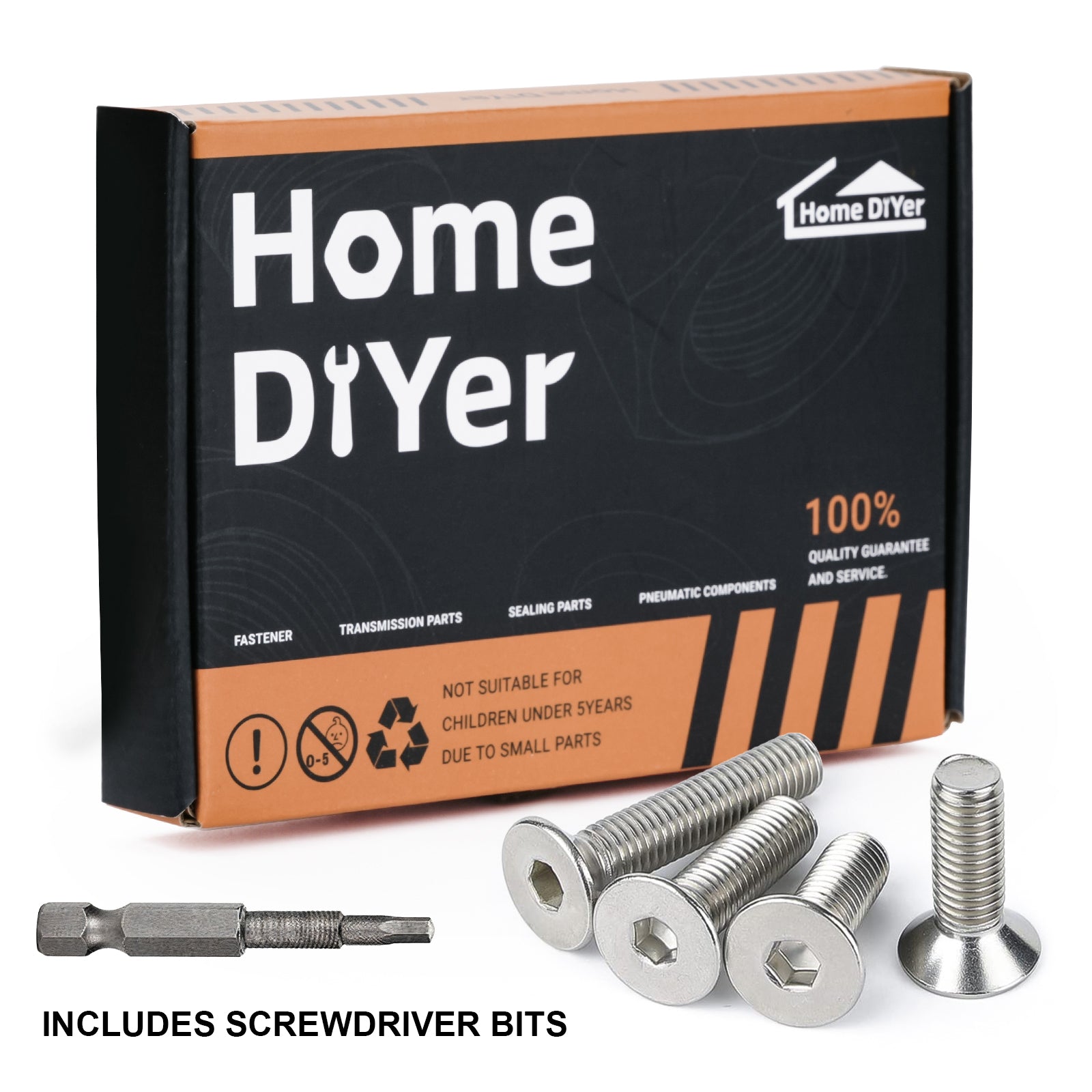 A2 Stainless Steel Countersunk Socket Screws – Allen Key Flat Head Bolts M3 to M8 | DIN7991
