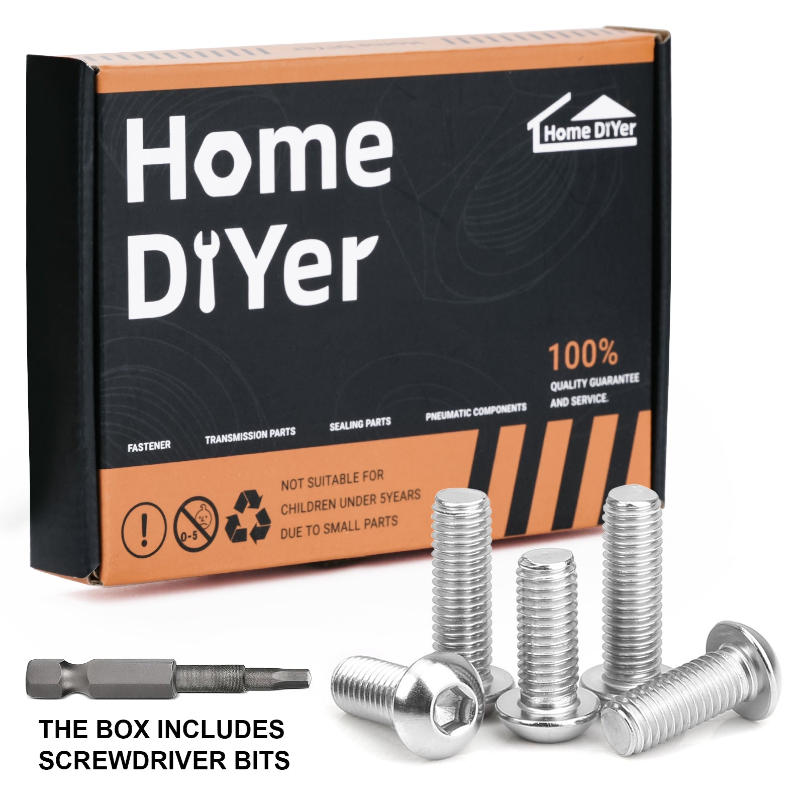 A2 Stainless Steel Button Head Allen Screws – Metric Hex Socket Bolts M3-M10