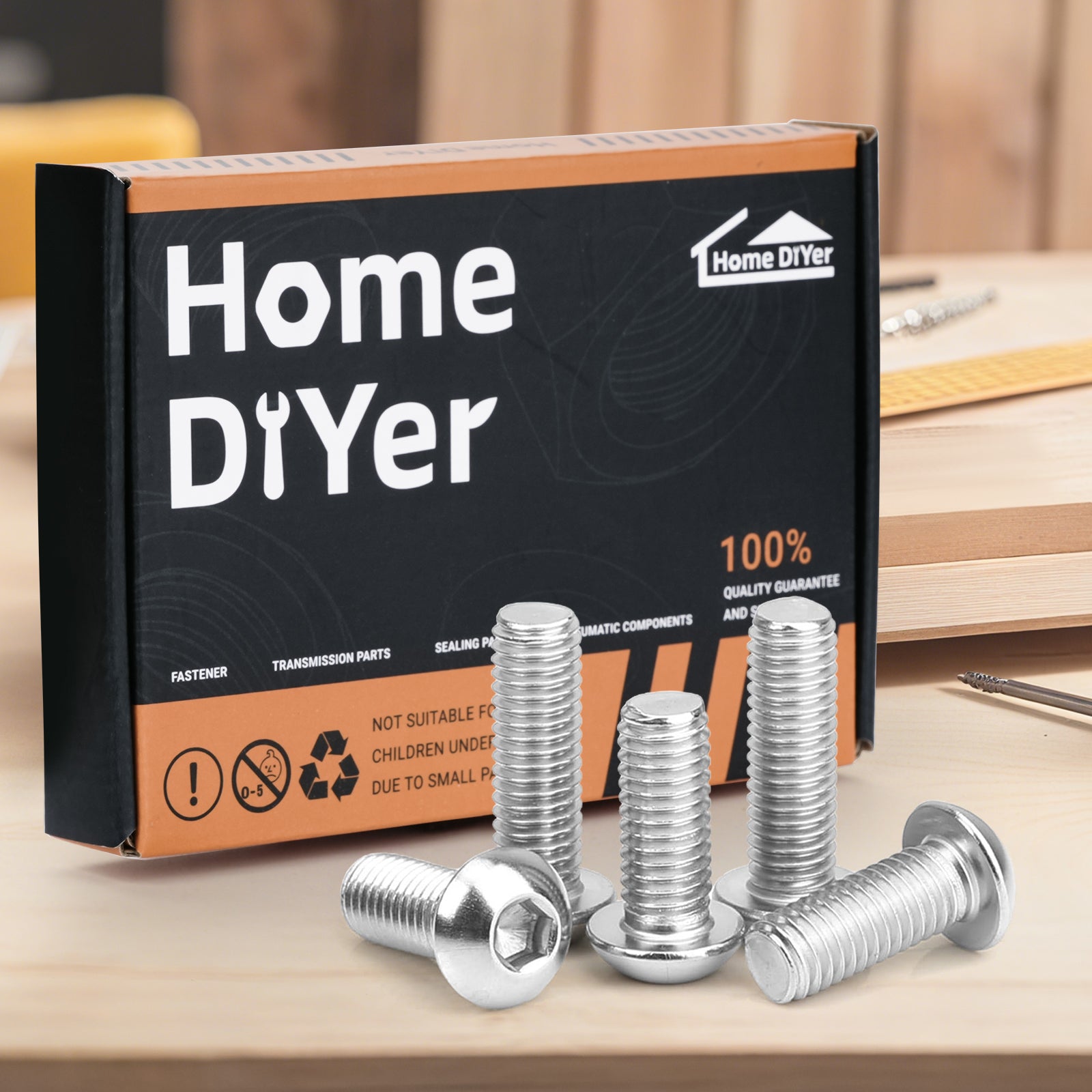 A2 Stainless Steel Button Head Allen Screws – Metric Hex Socket Bolts M3-M10