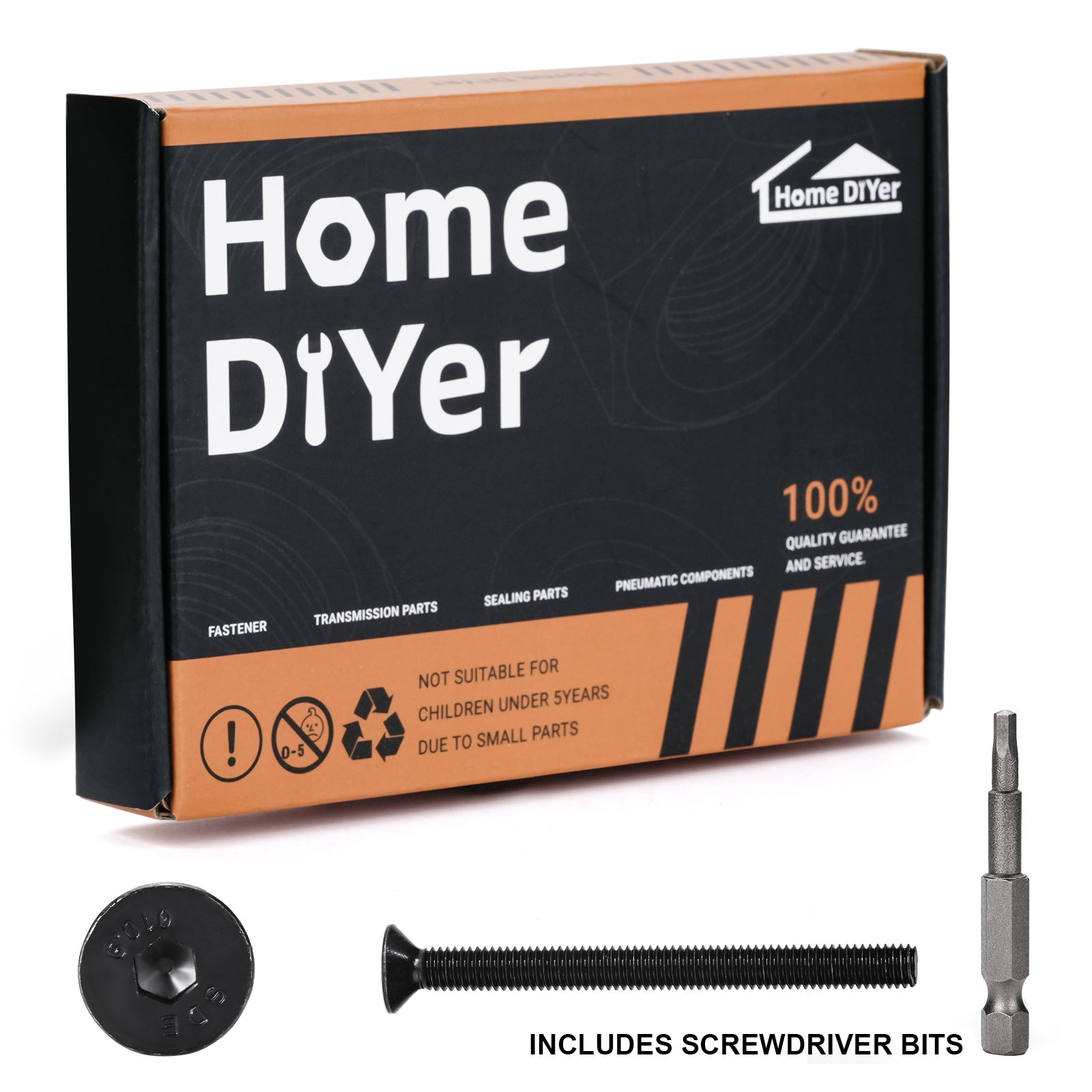 Grade 10.9 High Tensile Countersunk Socket Screws – Allen Key Flat Head Bolts M3 to M8 | DIN7991