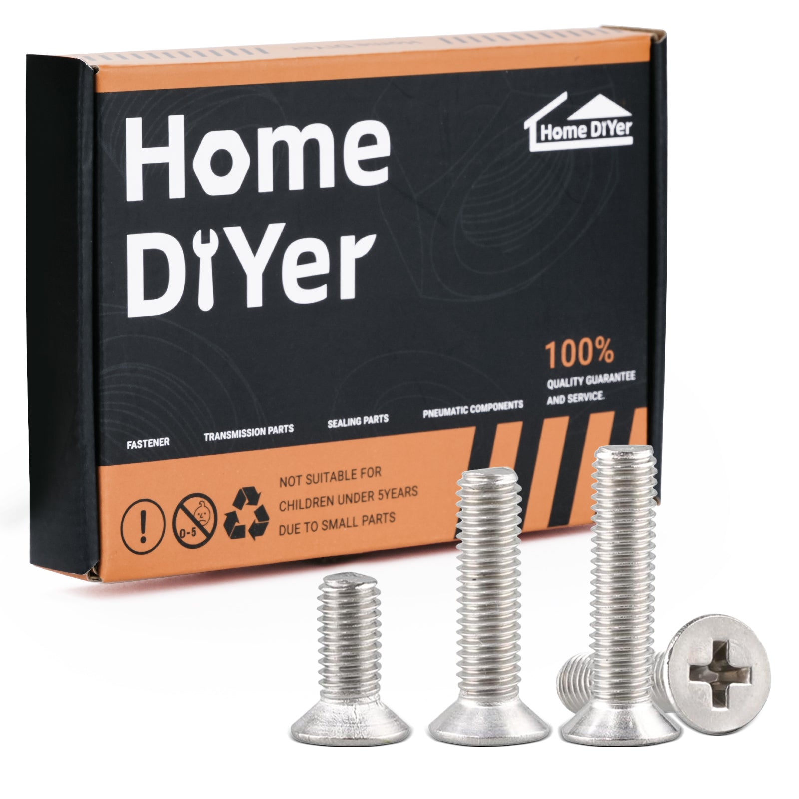 A2 Stainless Steel Pozi Countersunk Machine Screws – Pozidrive Flat Head Bolts M3 to M6 | DIN 965