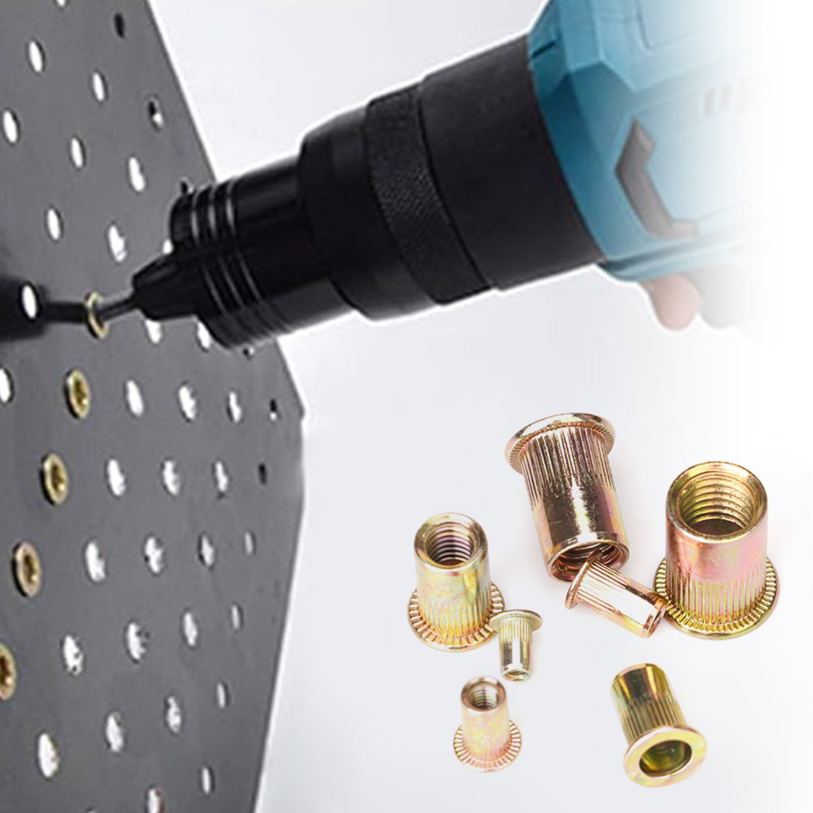 Zinc Plated Steel Rivnuts – Threaded Nutserts Knurled Rivet Nuts M3 to M10 | Blind Installation