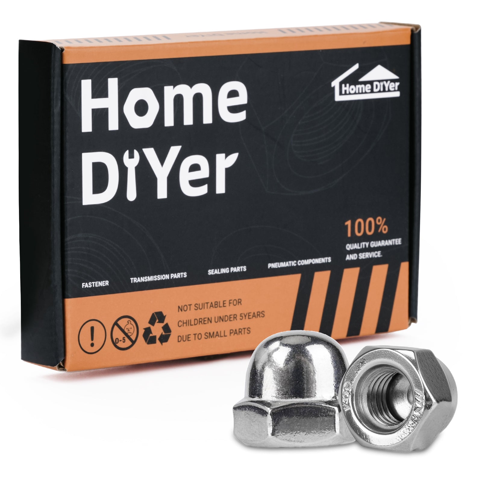 A2-70 Stainless Steel Dome Nuts – Domed Acorn Hex Nuts M3 to M12 | DIN1587