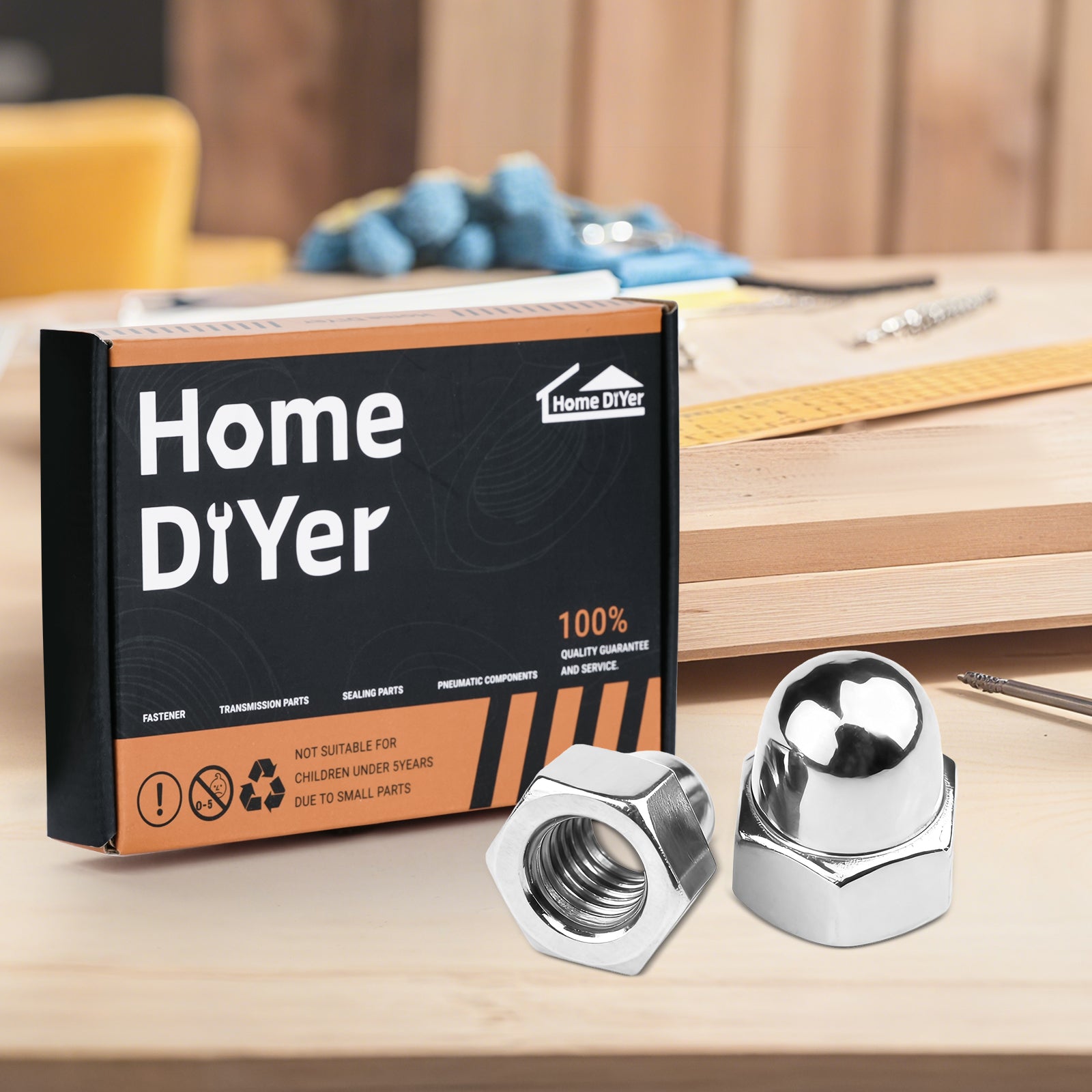 A2-70 Stainless Steel Dome Nuts – Domed Acorn Hex Nuts M3 to M12 | DIN1587