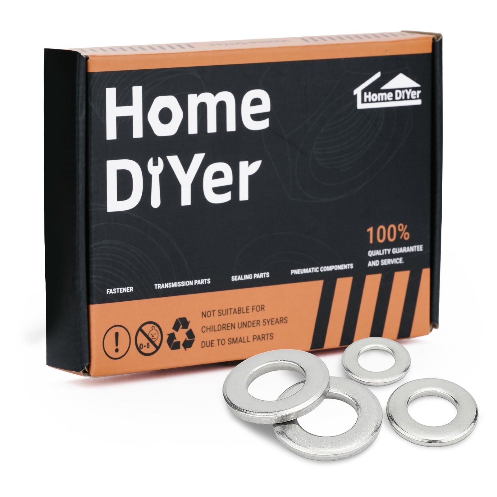 A2 Stainless Steel Penny Repair Washers – Large OD Flat Washers for M4 to M12 Bolts