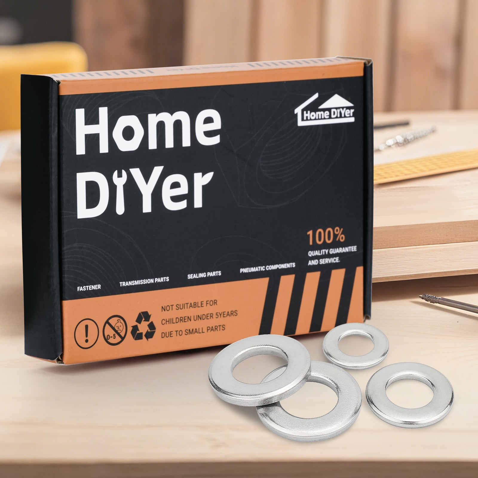 A2 Stainless Steel Penny Repair Washers – Large OD Flat Washers for M4 to M12 Bolts