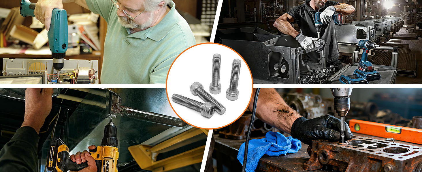 A2 Stainless Steel Socket Cap Screws – Hexagon Allen Key Bolts M3 to M10 | Fully Threaded