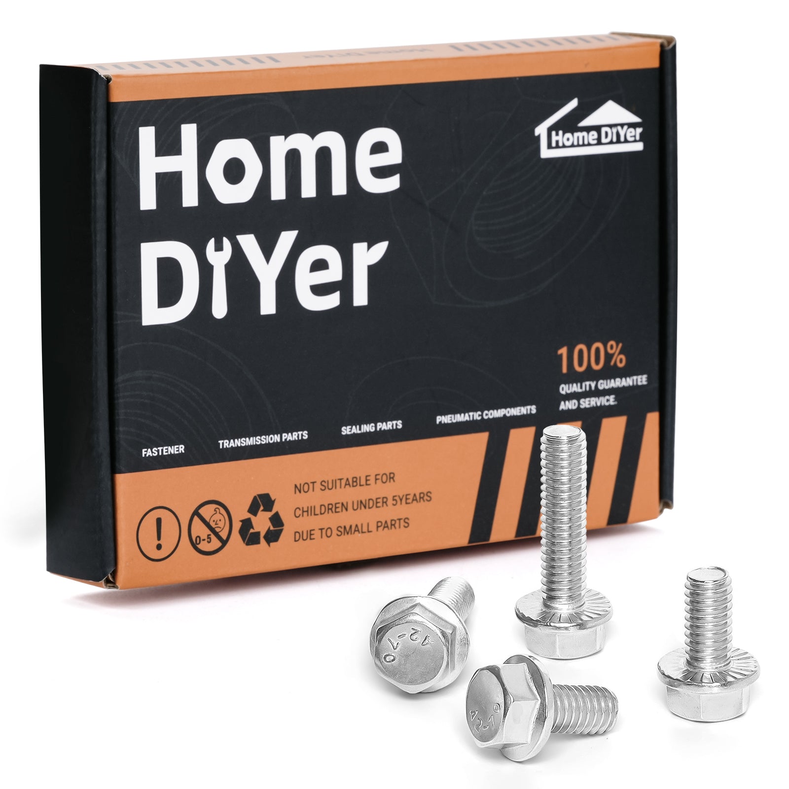 A2 Stainless Steel Flanged Hexagon Head Bolts – Flange Hex Screws M5 to M10 | Fully Threaded