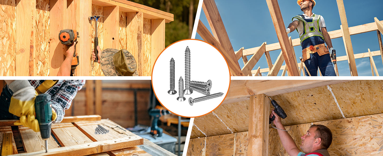 A2 Stainless Steel Pozi Countersunk Chipboard Screws – Wood Screws 3mm to 6mm | DIN7505A