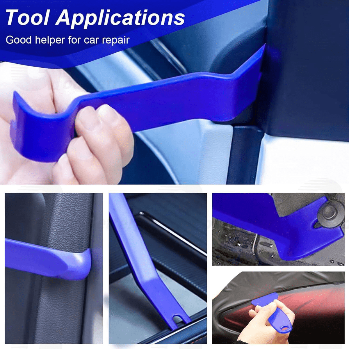 43Pcs Car Trim Removal Tool Kit Radio Hand Pry Panel Door Interior Clip Plastic - HomeDIYer