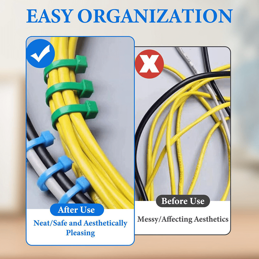 Coloured Cable Ties Nylon Zip Self locking Tie Length 100mm - 200mm - Best Quality - HomeDIYer