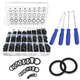 1200x O-Ring Nbr Rubber Sealing Rings Set 24 Sizes Rubber Seals+4x Mounting Hooks