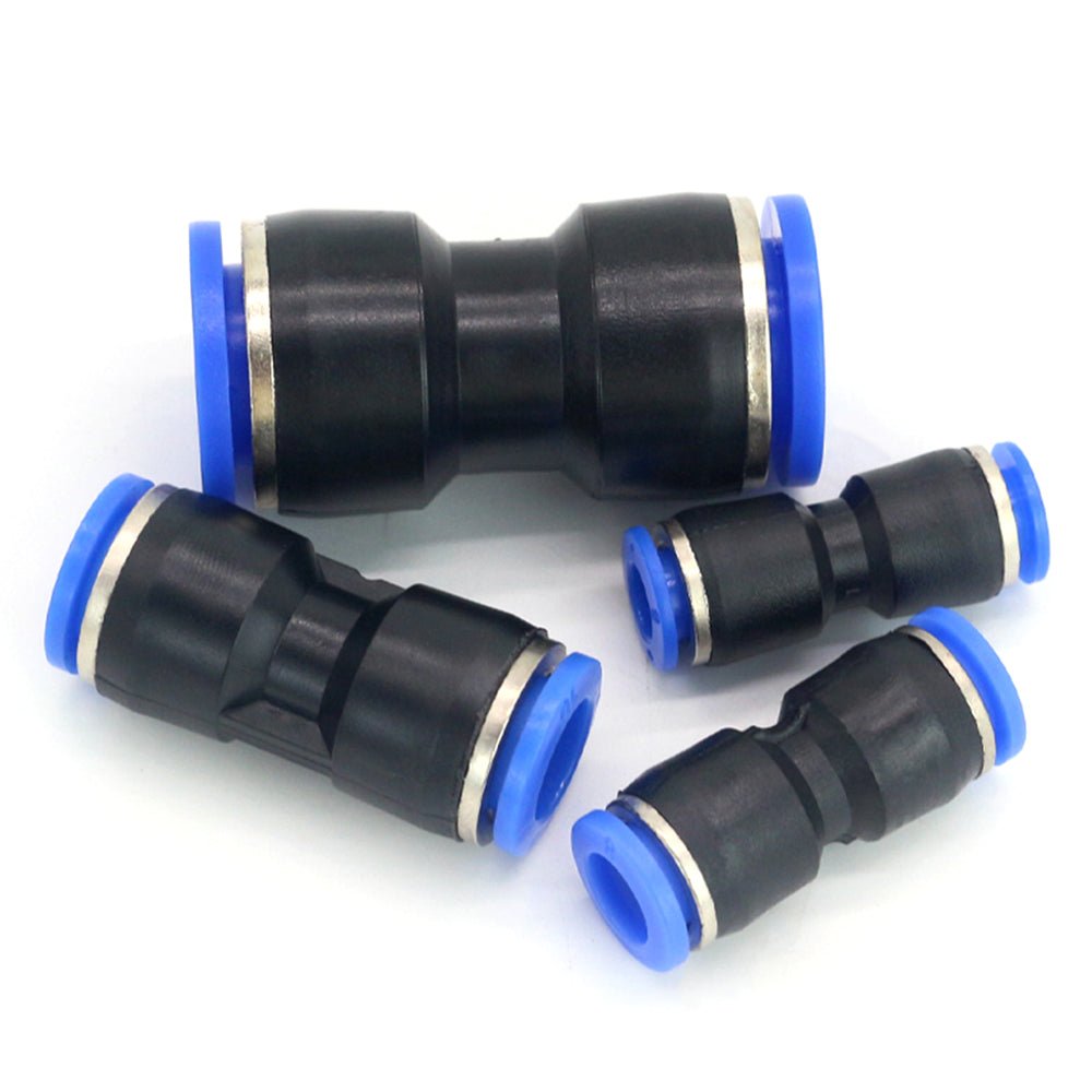 Pneumatic Straight Connectors Push To Connect Fitting Air Water Pipe 1/6" - 5/8" - HomeDIYer