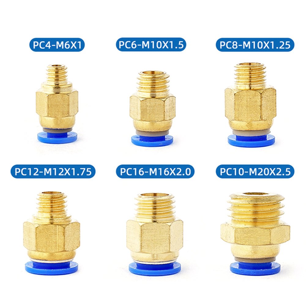 Pneumatic connector 4/6/8/10/12mm hose fitting Compressed air connection - HomeDIYer