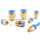 Pneumatic connector 4/6/8/10/12mm hose fitting Compressed air connection