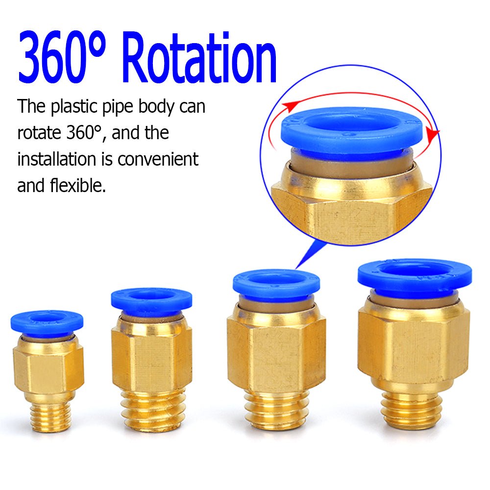Pneumatic connector 4/6/8/10/12mm hose fitting Compressed air connection - HomeDIYer