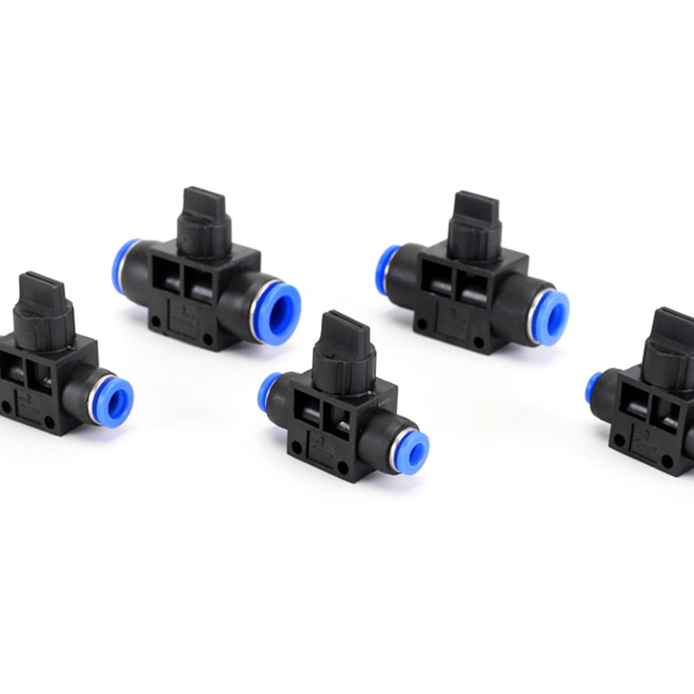 HVFF Pneumatic Control BALL VALVE Hose Tube Inline Push Fit Connector Air Line - HomeDIYer