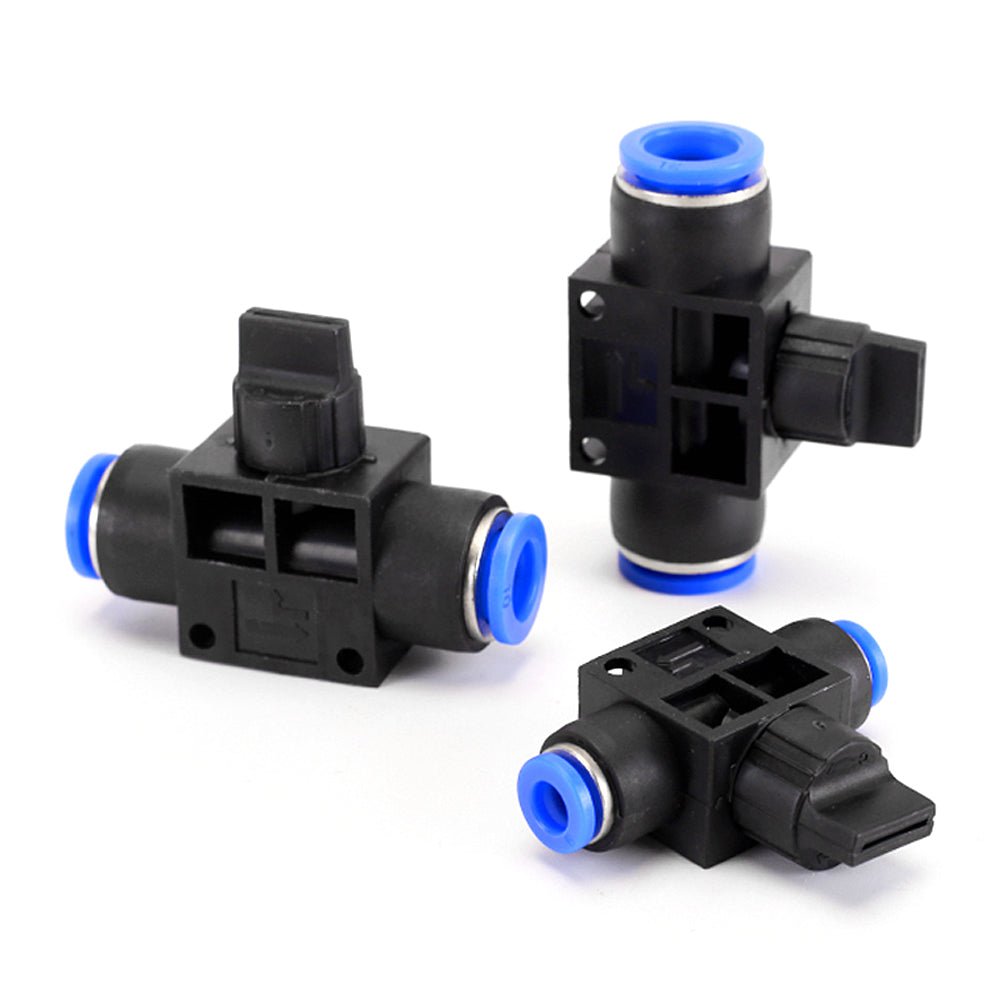 HVFF Pneumatic Control BALL VALVE Hose Tube Inline Push Fit Connector Air Line - HomeDIYer