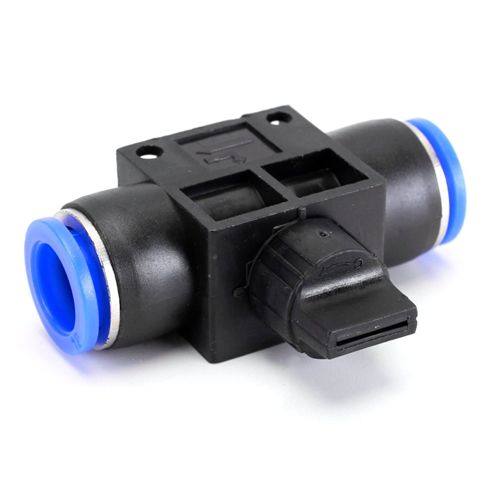 HVFF Pneumatic Control BALL VALVE Hose Tube Inline Push Fit Connector Air Line - HomeDIYer