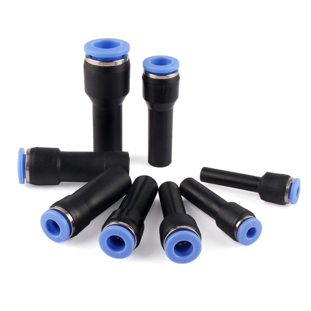 Push Fit Stem Reducers Metric Push in Fittings Hose Tube Reducing Adapter - HomeDIYer