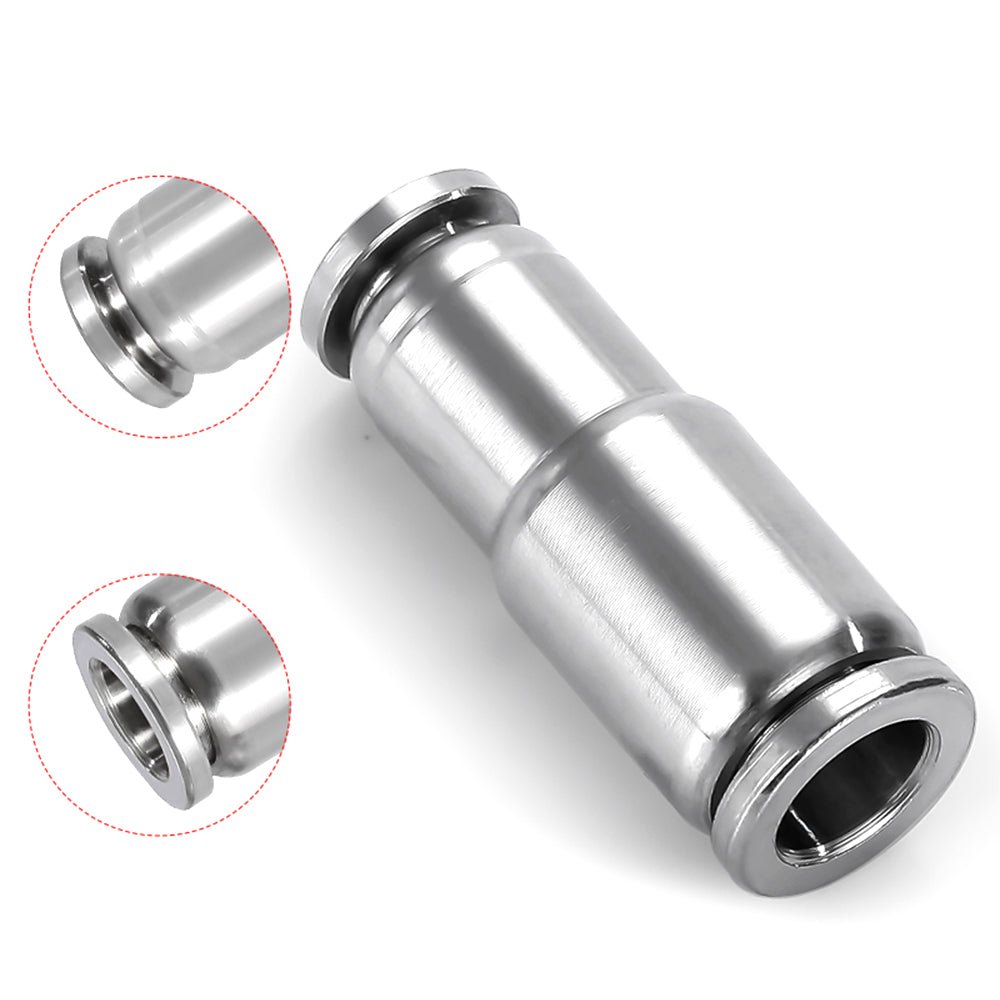 Push Fit Stem Reducers Adapter Stainless Steel Push in Fittings Hose Tube - HomeDIYer