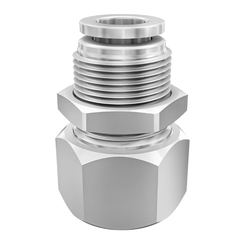Pneumatic Push In Connect Air Fitting Female Bulkhead Connector Hose Tube 4 - 16mm - HomeDIYer