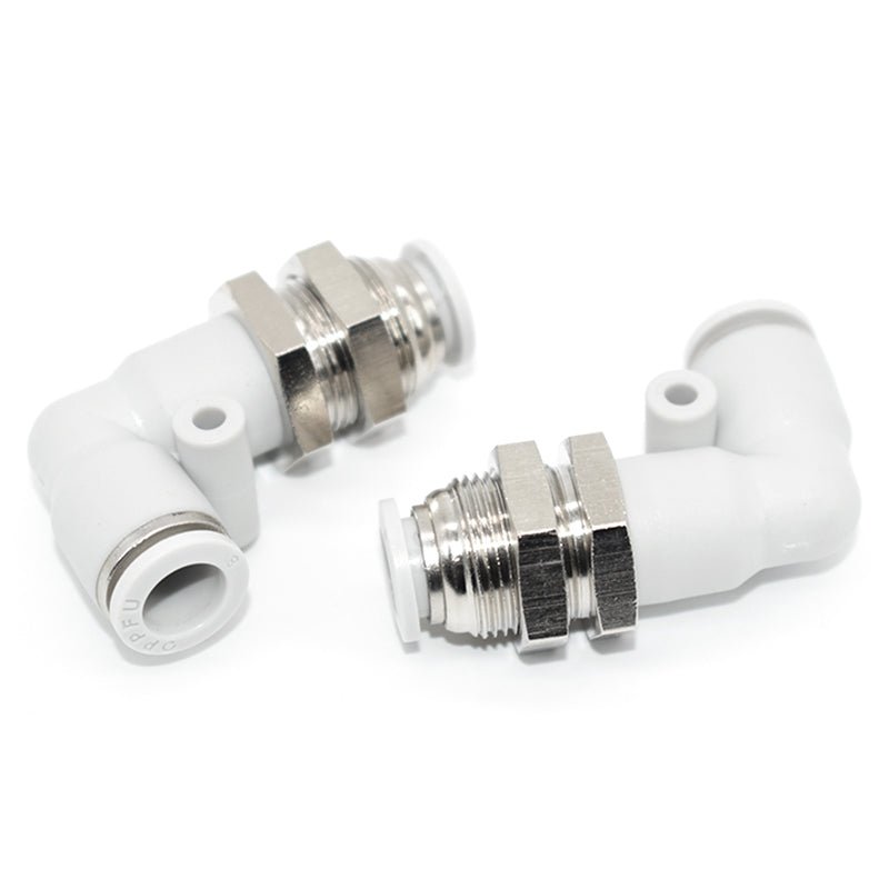 Pneumatic Push Fit Equal Connectors Bulkhead Elbow Speed Join Adaper L - Type - HomeDIYer