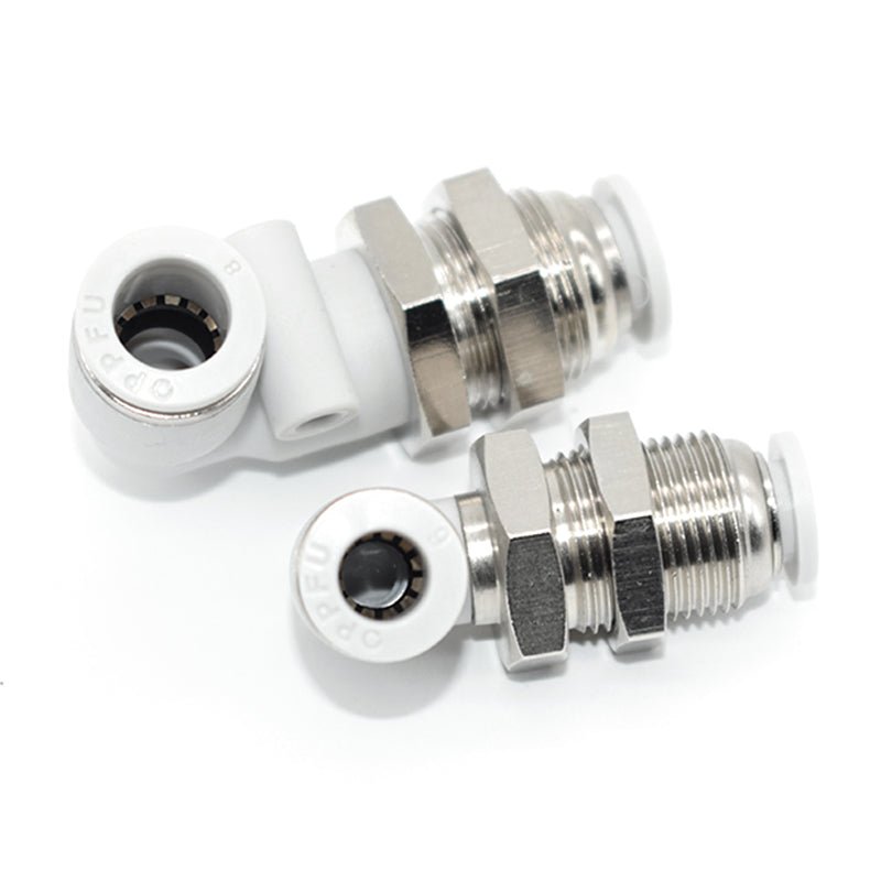 Pneumatic Push Fit Equal Connectors Bulkhead Elbow Speed Join Adaper L - Type - HomeDIYer
