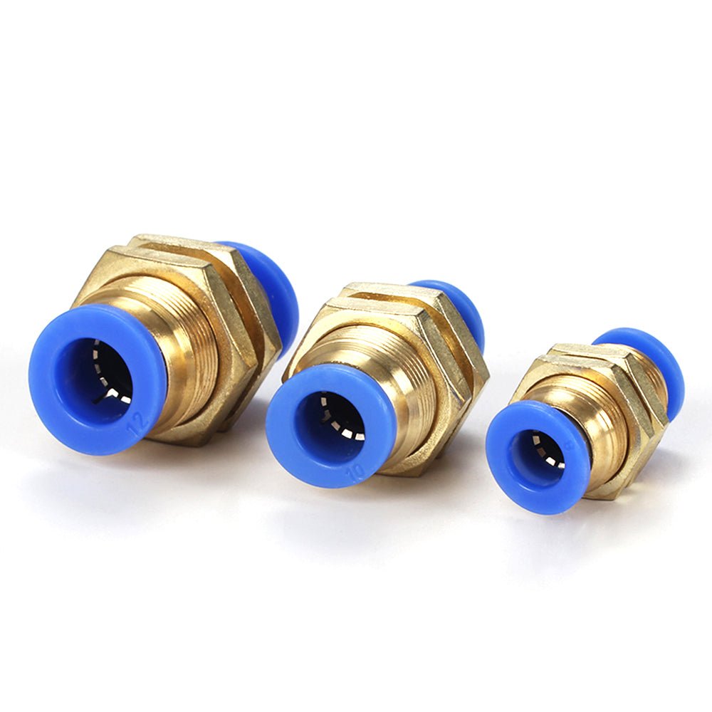 4 6 8 10 12mm Bulkhead Connector Pneumatic Air Push In Fitting For Hose Tube - HomeDIYer