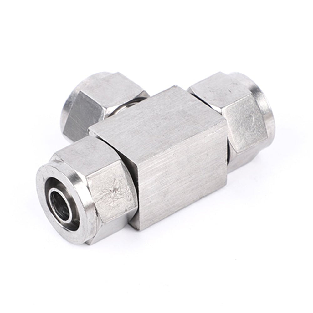 Pneumatic Push - In Fitting Brass/Stainless Steel Tee Joiner Qucik Connector - HomeDIYer
