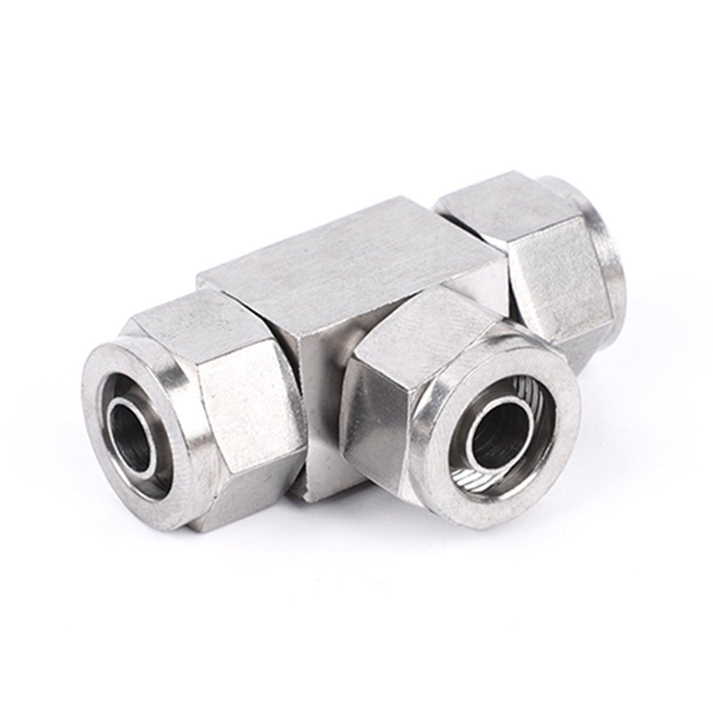 Pneumatic Push - In Fitting Brass/Stainless Steel Tee Joiner Qucik Connector - HomeDIYer