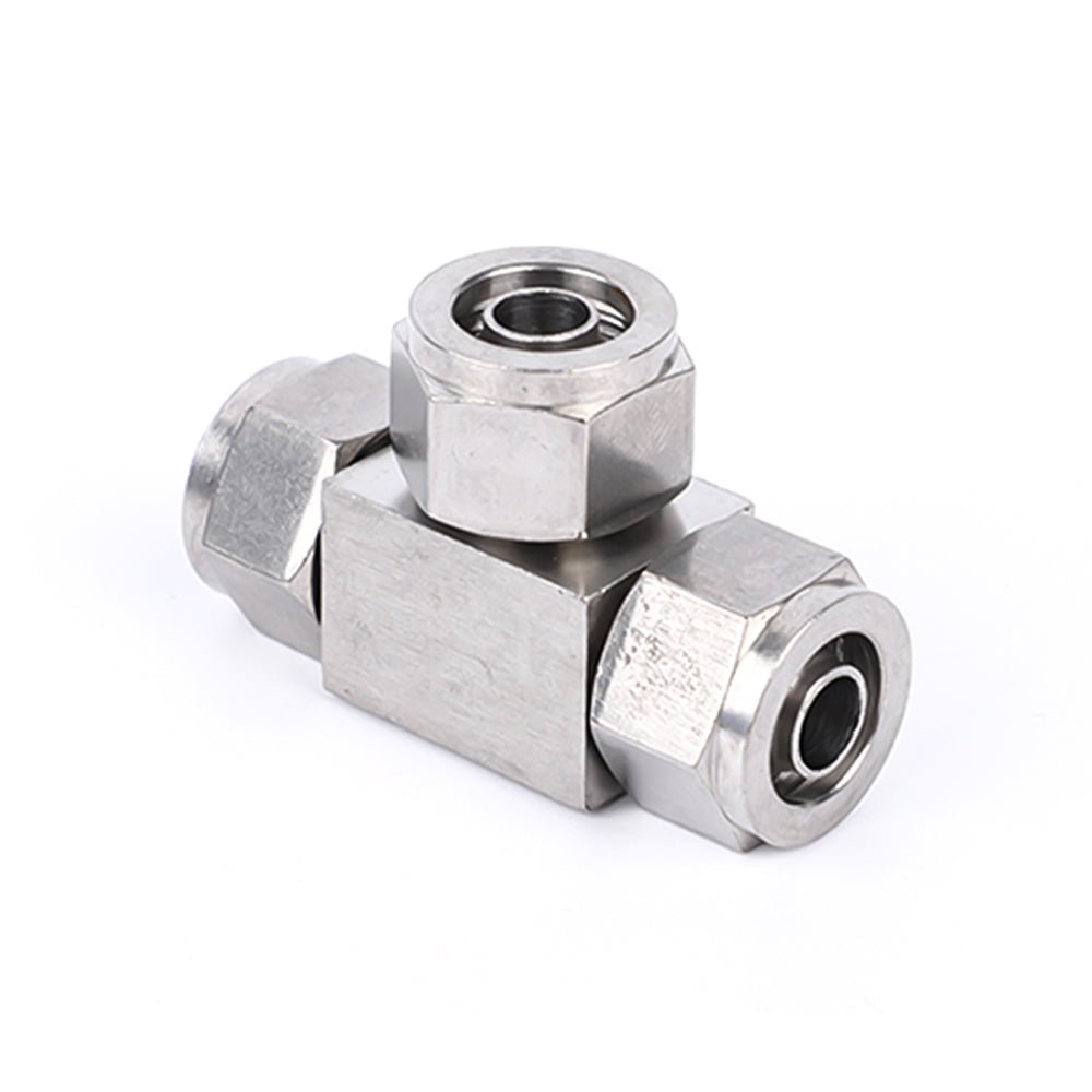 Pneumatic Push - In Fitting Brass/Stainless Steel Tee Joiner Qucik Connector - HomeDIYer