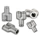 Equal Y Connector Stainless Steel Pneumatic Push-In Fitting for Air Water Hose