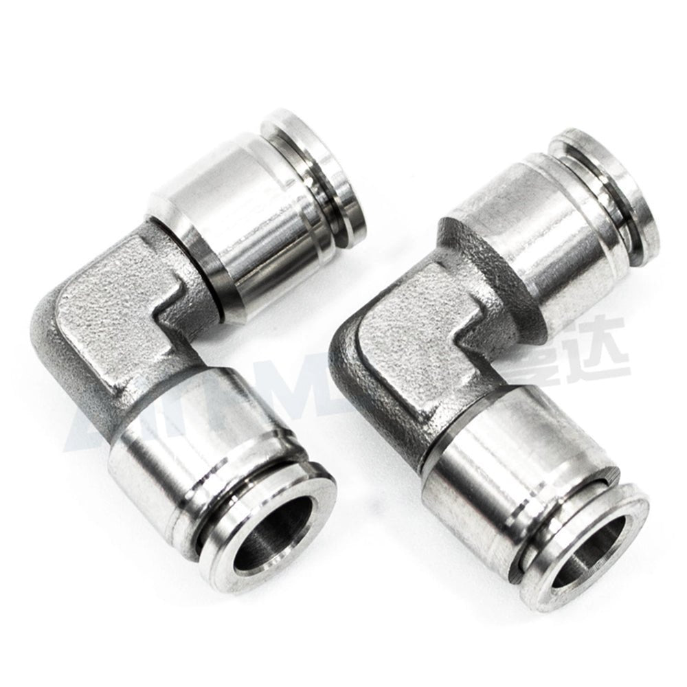 Equal Elbow Push Fit Connectors Pneumatic Push In Fittings for Air Water Pipe - HomeDIYer