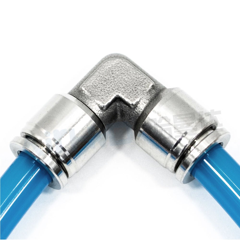 Equal Elbow Push Fit Connectors Pneumatic Push In Fittings for Air Water Pipe - HomeDIYer