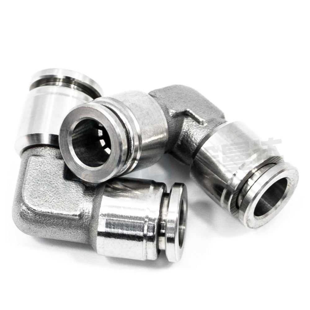 Equal Elbow Push Fit Connectors Pneumatic Push In Fittings for Air Water Pipe - HomeDIYer