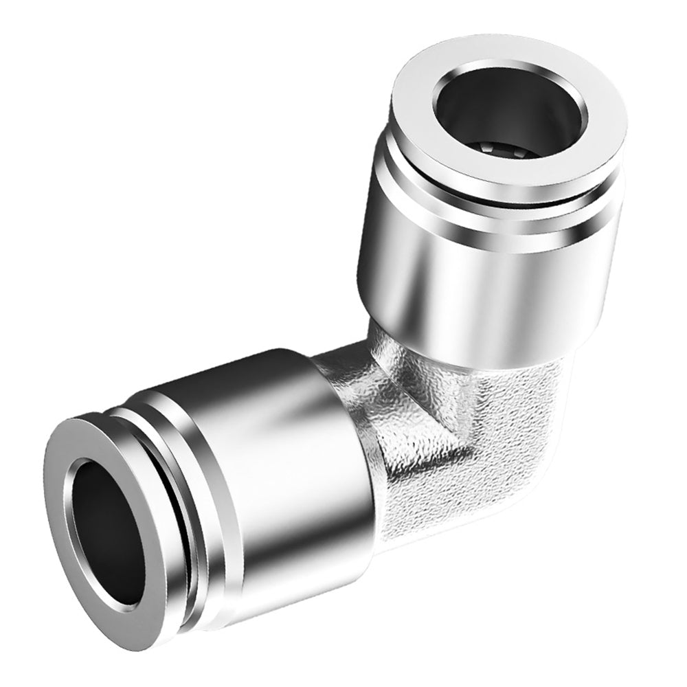 Equal Elbow Push Fit Connectors Pneumatic Push In Fittings for Air Water Pipe - HomeDIYer