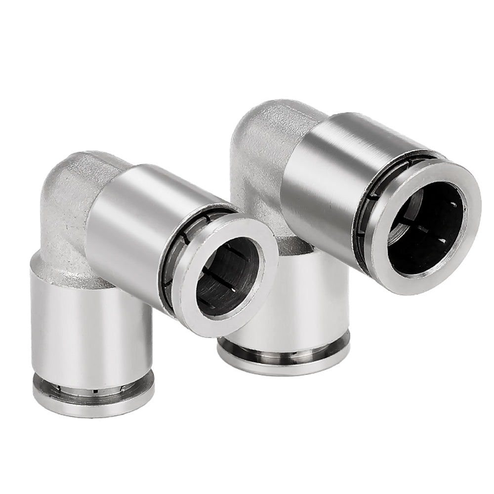 Equal Elbow Push Fit Connectors Pneumatic Push In Fittings for Air Water Pipe - HomeDIYer