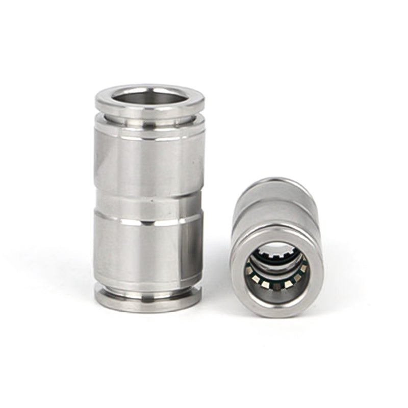 Stainless Steel Pneumatic Push In Fitting Straight Connector For Air Water Pipe - HomeDIYer