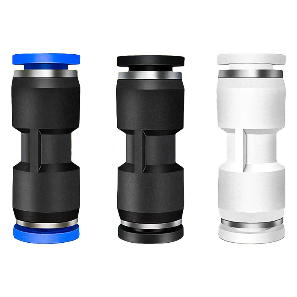 4 - 16mm Pneumatic Push In Equal Straight Connectors Push Fit For Air Water Pipe - HomeDIYer