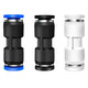 4-16mm Pneumatic Push In Equal Straight Connectors Push Fit For Air Water Pipe