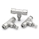 4-12mm Flow Control Valve Pneumatic Regulator Throttle Push Fit Connection Air