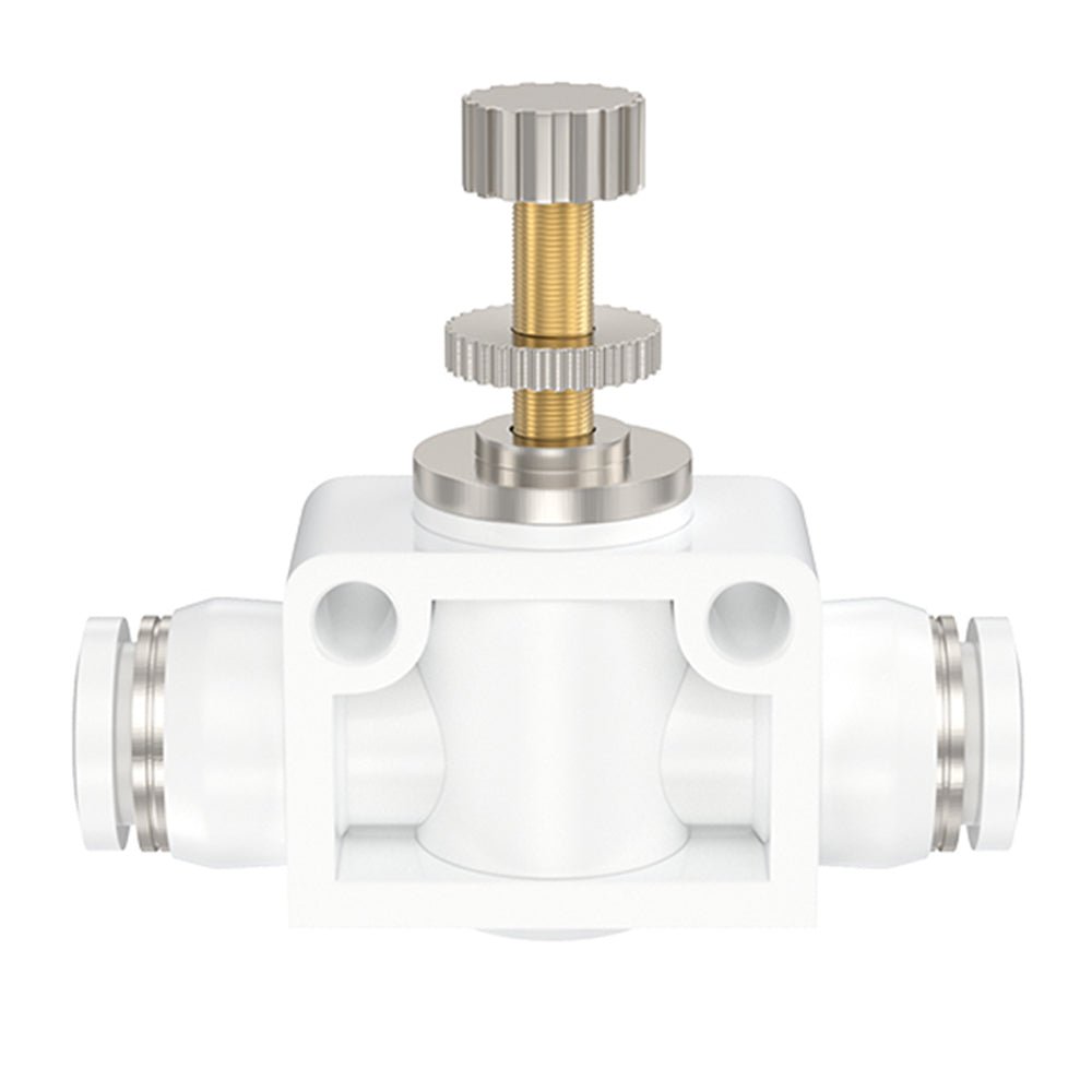 Flow Control Valve Pneumatic Regulator Throttle Push In Fitting 4 - 6 - 8 - 10 - 12mm - HomeDIYer
